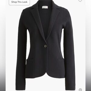 J.Crew Factory Black Schoolboy Sweater Blazer Size S